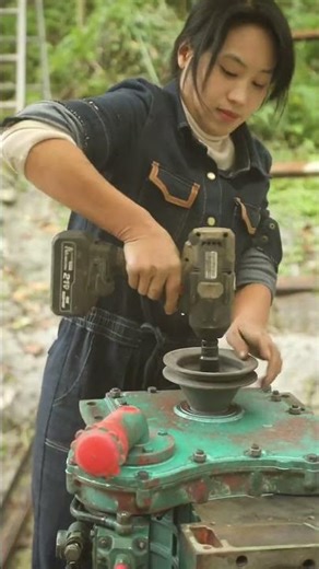 Amazing Machine Repair! The Power Of A Genius Girl #diy #automobile #machine