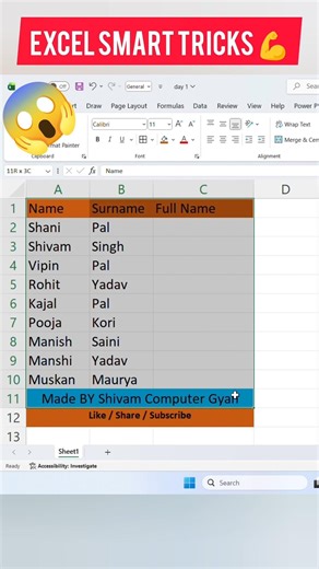 “Excel Me All Borders Sirf Shortcut Se 😱 | 1 Second Trick”