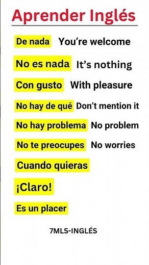 Aprende otras 10 formas de decir "de nada" en Inglés