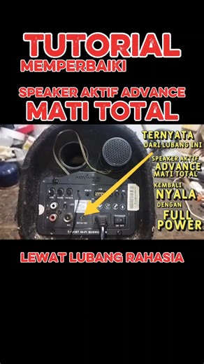 memperbaiki speaker aktif advance mati total #shorts #viral #fyp #tutorial #speakeractive #advance