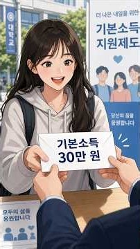 College Student: "I was waiting for that 300,000 won..." #BasicIncome #CollegeStudent #YouthPolic...