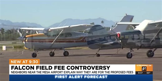 Falcon Field Airport neighbors support proposed landing fees