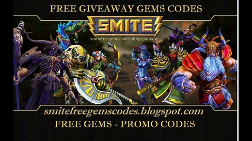 Smite Free Gems - Promo Codes Giveaway