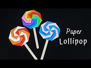 DIY Paper Lollipop Candy| Origami Lollipop | Paper Crafts for School