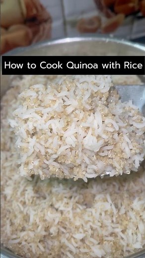 How to Cook Quiona with Rice in Pressure Cooker #quinoa