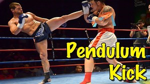 When most people think Muay Thai they think hard kicks. Although the pendulum kick isn't as powerful as a switch roundhouse, it's still effective in shutting down your opponent's attack, dealing some damage and scoring some points. In this technique video, USMTA Champ Chris Klodfelter shows us the proper technique and how to throw the pendulum kick. Content Powered by Nak Muay Nation: www.NakMuayNation.com Subscribe for more Muay Thai tips and techniques ===> www.youtube.com/muaythaiguy13 | Muay