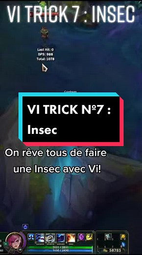 Vi Trick Nº7 : Insec ! Abonne toi ! #leagueoflegends #guide #vi