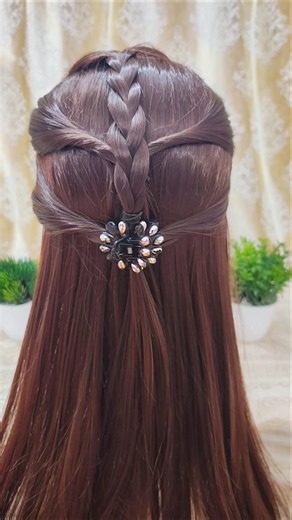 Cute open hairstyle #hairstyle #hairstyles #easyhairstyle #cutehairstyle #shorts