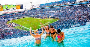 Roaming the Stadium With My Camera During an NFL Football Game