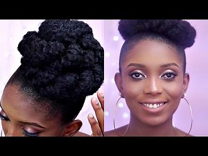 How To : High Bun With Marley Hair On a Short Natural Hair/3 Unique Styles