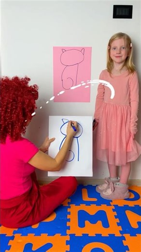 🐱 Can You DRAW This Kitty? #shorts #kids