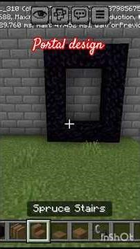Beautiful Portal Design in Minecraft ✨
