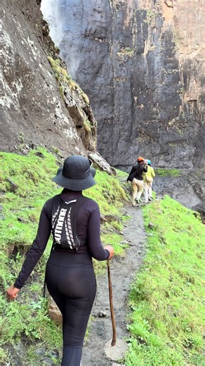 Maletsunyane Falls hiking in Lesotho