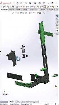 Elevator Carsling in Solidworks - CarFrame #shorts