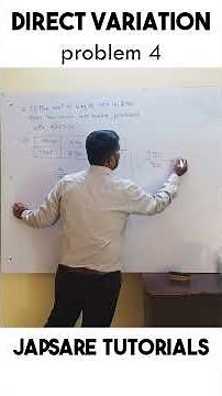 Direct Variation Explained with Easy Example | Class 8–10 Maths#DirectVariation #Math #MathsConcepts