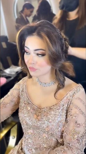Soft Glam Rose Gold Bridal Makeup ✨ Romantic Valima & Engagement Look 2026