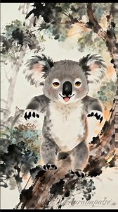 Koala's Ink Dance: Don't Fall!