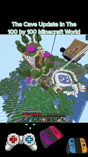 Exploring the New Cave Update in a 100x100 Minecraft World