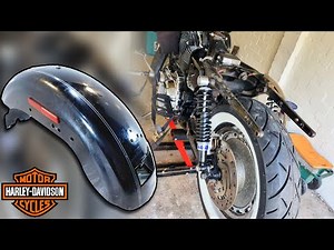 Removing Rear Fender on an '04 Harley Sportster XL1200 Custom