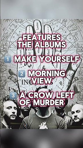 #Incubus #MakeYourself #MorningView #ACrowLeftOfTheMurder #AltRock 💿🔥