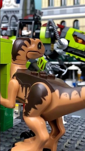 What Happens When Dinosaurs Invade LEGO Town?