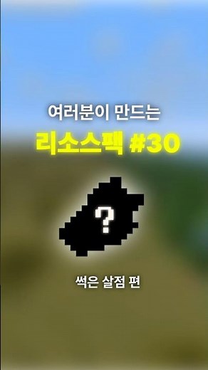 여러분이 만드는 리소스팩 #30