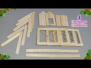 4 New Economical Christmas decoration idea with Simple materials | DIY Easy Christmas craft idea🎄76