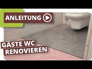 WC Renovierung mit Klick Vinyl
