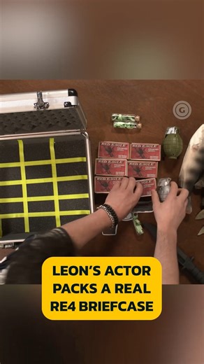 Leon S. Kennedy actor Nick Apostolides packs us a real RE4 briefcase 💼 Watch the full Gotcha Covered episode at youtube.com/gamespot! | GameSpot