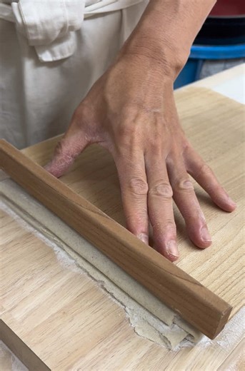 japanese soba cutting ASMR #asmr #japanesefood