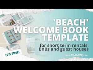 How To Edit The Welcome Book Template - Beach