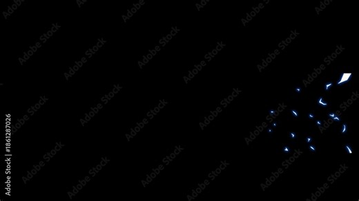 Flash FX Shape Explosions, Explosion FX, Energy Transition, Cartoon Shape Animation, Lightning Thunder Energy Burst in 4K on Black screen Background.4K