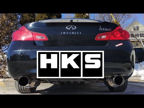 08 G35x Sedan (V36) Muffler Delete vs HKS Hi Power Axle Back (sound comparison)