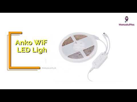 anko WiFi LED Light User Manual: Setup and Voice Control Tutorial