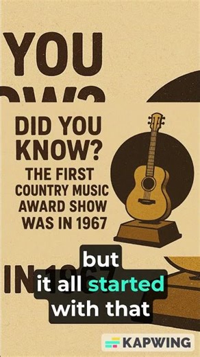 Did You Know the First Country Music Award Show Was in 1967?