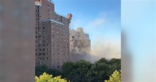 Video shows moment Bronx shaft collapsed down NYCHA building