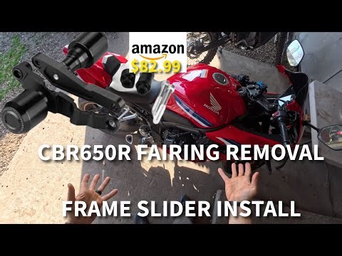 2025 Honda CBR650R Frame Sliders Install | Step-By-Step Fairing Removal + Amazon Frame Sliders