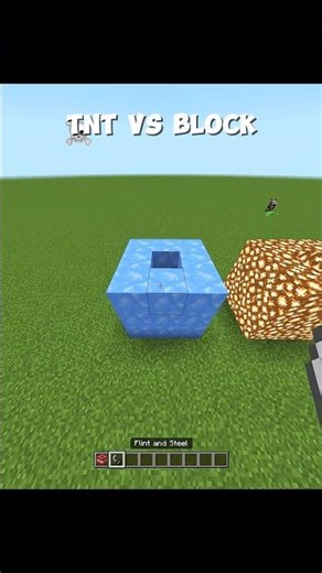 TNT vs Block power test 📈 #minecraft #shorts