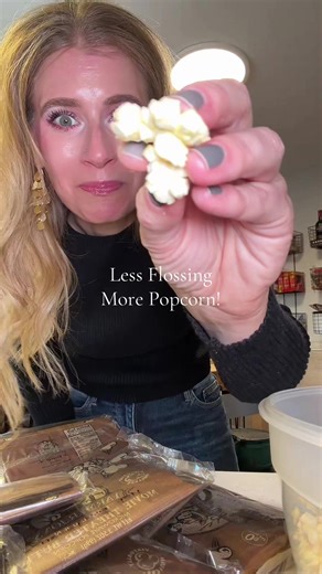 Virtually hulless popcorn! OMG it's SO good! #hullesspopcorn #popcorn #popcornlover #movienight #tiktokshopcreatorspicks @QVC, Inc