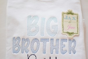 Big Brother Embroidery Design, Big Brother Sketch Embroidery Design, Big Brother Embroidery, Big Brother Sketch Machine Embroidery Design - Etsy