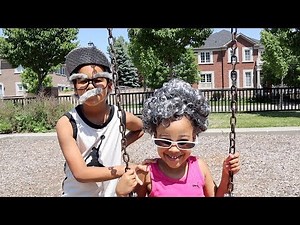 Greedy Granny Goes To The Park with Grumpy Grandpa | FamousTubeKIDS