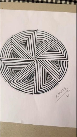 How to draw a geometric design #art #geometric #3dart