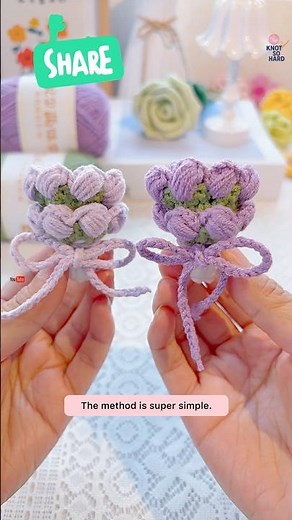 Adorable Mini Crochet Flower Bouquet 🌸 | Beginner-Friendly Pattern
