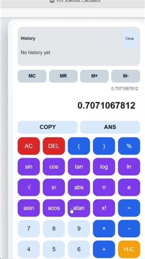 Advanced Calculator Project Demo | Web Development #coding
