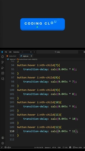 Creative CSS Button Hover Effects | #shorts #button