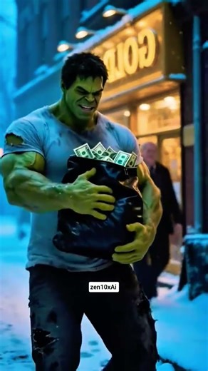 gareeb Hulk ko mila gold 🪙💰 | Hulk Ai video | Zen10xAi | #ai
