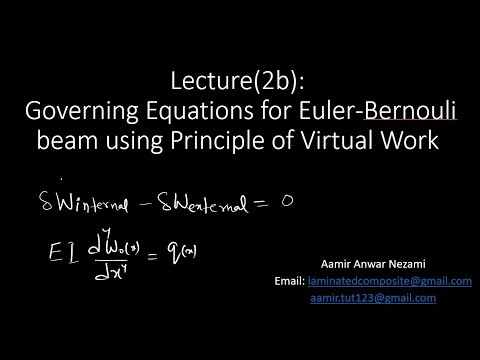 Lecture(2b): Governing Equations using Principal of Virtual Work