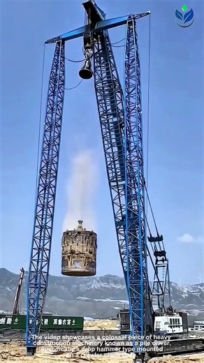 Watch this HUGE drop hammer CRUSH the ground with insane POWER and sound 🤯