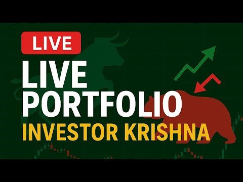 🔴LIVE Stock Market Portfolio | My Investments + Shares Fundamentals Explained (9:15 AM - 3:30PM)