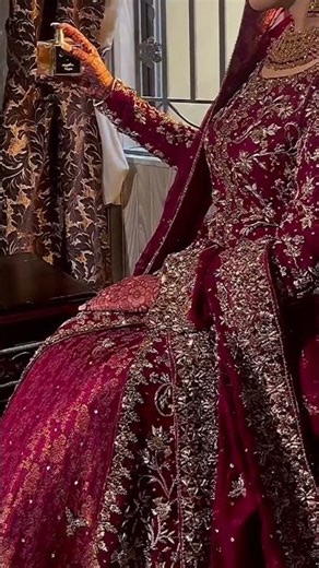 @sakshisindhi Pakistani Bridal Dresses for Barat - Couture Bridal Shower | Handcrafted Red #bridal